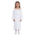 thumbnail image 1 of Moggemol Robe Post-Opératoire pour Enfant, Vêtements Adaptatifs, Robe d'Hôpital, Douce et Confortable, Robe pour Patient, Ivoire 10, 1 of 7