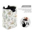 thumbnail image 3 of Yayeee Freestanding Laundry Hamper with Handle Collapsible Large Storage Basket for Clothes, Watercolor Forest Pattern, 3 of 7