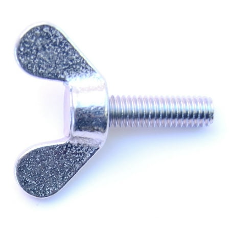 

6mm-1.0 x 20mm Zinc Plated Steel Coarse Thread Thumb Screws