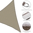 thumbnail image 4 of Yescom 2 Pack 11 Ft 97% UV Block Triangle Sun Shade Sail Heavy Duty Canopy Patio Deck, 4 of 10