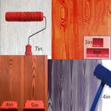 Wood Graining Tool Set – 8-Piece Rubber Rollers For DIY Wood Grain Painting On Walls, Furniture & More