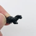 thumbnail image 2 of Dinosaur 2 Carved Obsidian Diplodocus Animal Beads | 25x11.5x7.5mm | Black | 2 Beads, 2 of 12