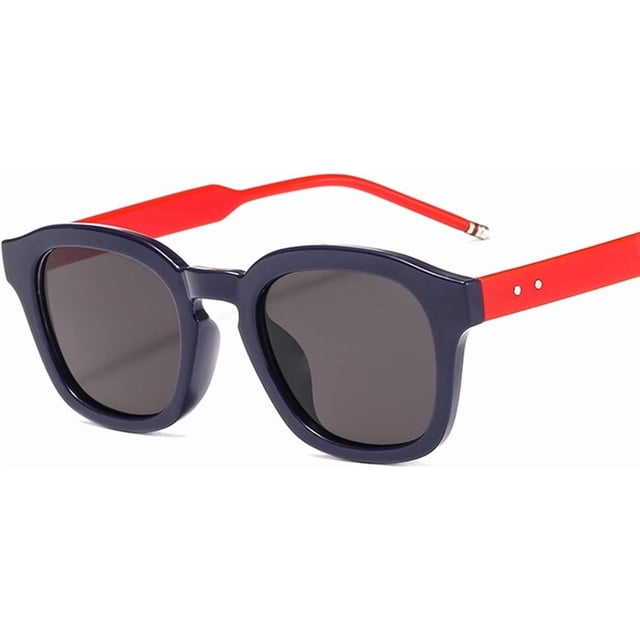 Lunettes de Soleil Rétro Rondes pour Hommes et Femmes Mode Vacances en Plein Air Plage (Couleur : C, Taille : Medium)