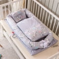 thumbnail image 2 of Cama de cuna portátil para bebé, nido de algodón para bebé, cama de viaje plegable, lavable, colchón para recién nacido, cuna para niño Fivean unisex, 2 of 2
