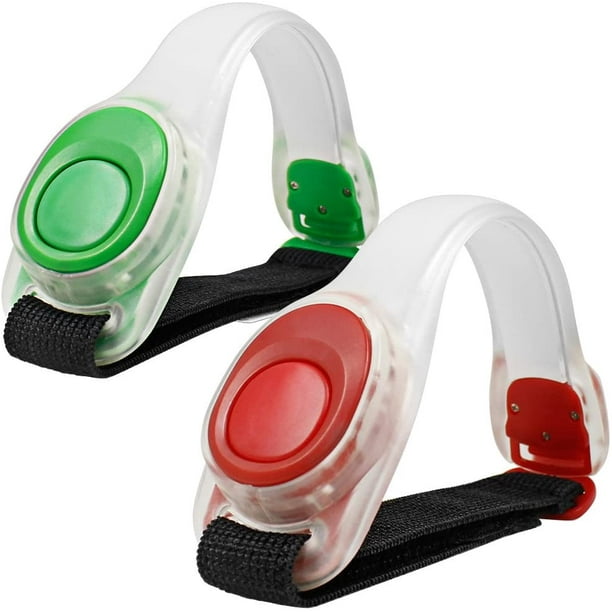 2pcs Led Running Light Outdoor Backpack Safety Silicone Clip Mode