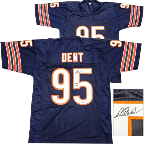 Chicago Bears Richard Dent Autographed Blue Jersey "MVP XX" Beckett BAS Witness 231049