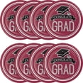thumbnail image 2 of Hoffmaster Group 320044 School Spirit Burgundy Dinner Plate, Pack of 10 - 18 Per Pack, 2 of 5