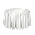 thumbnail image 2 of Round Satin Tablecloth, Party Table Cover, Wedding Dining Decor, Elegant Glossy Drape and Wrinkle Recovery Fabric for Dessert Tables, Wedding Receptions, and Home Dining, 2 of 6
