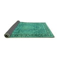 thumbnail image 2 of Ahgly Company Indoor Round Persian Turquoise Blue Traditional Area Rugs, 6' Round, 2 of 4