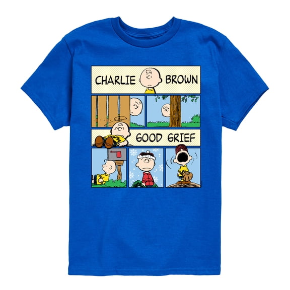 Peanuts - Good Grief Comic - Toddler & Youth Short Sleeve Graphic T-Shirt