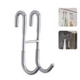 thumbnail image 4 of Cateissary S-Shaped Storage Hook Household Bathroom Universal Simple Steel Hangers Towel Hook Organizer Hanger Stainless Holding Accesorios de baño Cateissary HA014710-00, 4 of 6