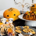 thumbnail image 4 of 100pcs Halloween Candy Bags Plastic Bags with Ties for Party Favors Goodie Bags for Pumpkin Ghost Patterns Party Supplies, 1Pack A, 4 of 4