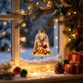 thumbnail image 5 of Fwttom 4" Christmas Ball Bells Shape Clear Light-up Hanging Christmas Tree Decor Merry Christmas Story Scene Ornaments for Xmas Tree & Holiday Gifts, 5 of 6