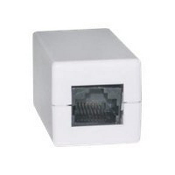 CableWholesale 30X6-02400WH Cat 5e Coupler  White  RJ45 Female  Unshielded