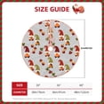 thumbnail image 2 of Rateoe Cute Autumn Gnomes Pattern Christmas Tree Skirt with Ties , Christmas Tree Decorations, Farmhouse Christmas Decor Xmas Holiday Decorations-36", 2 of 6