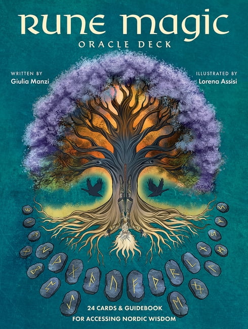 新品[完全限定品]W.I.T.C.H. Oracle Deck&amp;Book[英語] The Witch's Familiar Runic Oracle : A 24-Card Deck and