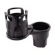 thumbnail image 5 of Portavasos doble para coche gafas de sol organizador de teléfono soporte Ndcxsfigh para botella de agua (negro), 5 of 6