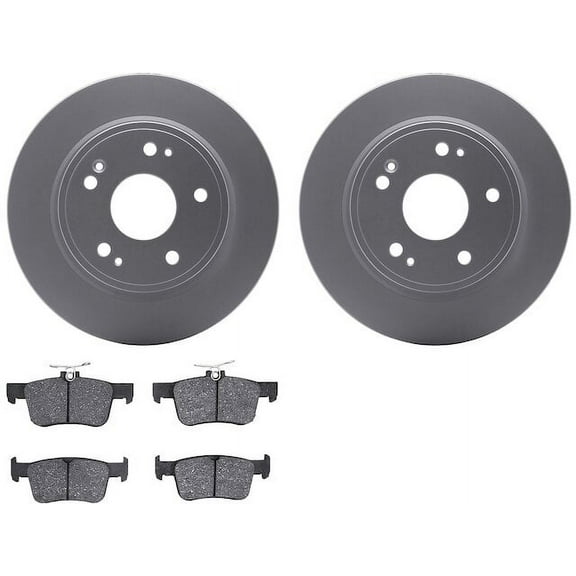 Rear Brake Pad and Rotor Kit - Compatible with 2018 - 2020 Honda Accord 2019