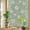 Green, variant on Black Daisy Flower Window Privacy Film, Farmhouse Floral Summer Country Stained Glass Rainbow Film Decorative Window Clings, Static Cling Sun Blocking Stickers 19.6" x 39.3"