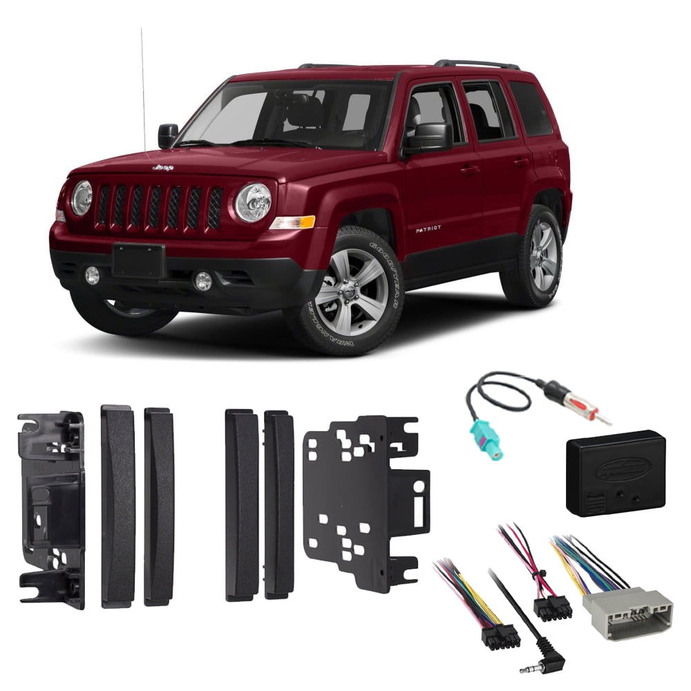 Jeep Patriot 20092017 Double DIN Stereo Harness Radio Install Dash Kit