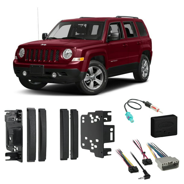 Jeep Patriot 2009 2018 Double Din, Jeep Patriot Wiring Harness Stereo