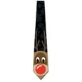 thumbnail image 3 of Rudolph Ties Mens Christmas Neckties Reindeer Tie by Three Rooker, 3 of 3