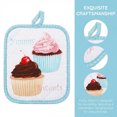 thumbnail image 4 of REGALWOVEN 2 Pcs Pot Holders, Heat Resistant Trivets, Non-Slip Hot Pads for Countertops, Oven Pot Holders for Cooking, Baking, and BBQ Cake 6.5x7.9inch, 4 of 6