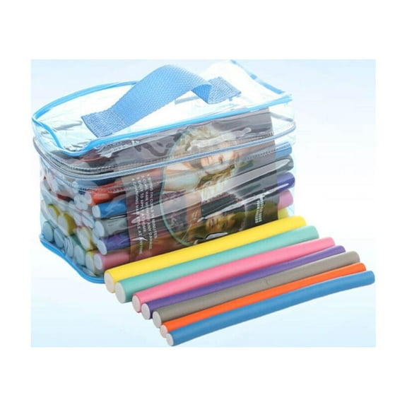 Milisten 42Pcs Plastic Curlers Hair Curlers Rollers Assorted Color Rubber Cylinders Hairdressing Tools Women Home