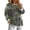 Army Green, variant on Camouflage Print Sweatshirt for Women Crew Neck Long Sleeve Relaxed Casual Pullover Top for Fall Winter