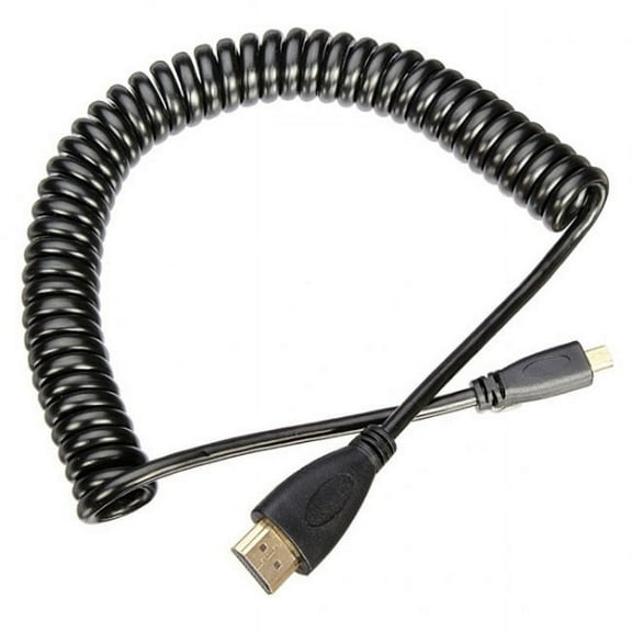 FVH Micro HDMI Male to HDMI Male stretch spring CABLE for TF201 XOOM A500 Tablet