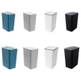 thumbnail image 3 of Unatoiry 1/2/3 Modern Trash Can - Press Open Lid Wide Application Easily Fit In Gap Neat Look Rectangular Trash Grey L 1 Pc, 3 of 6