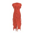 thumbnail image 2 of Gspmoly Robe d'Été, Robe Décontractée pour Femmes, Mode Aguichant, Passe-Partout, Couleur Unie, Tricotée, Sans Manches, à Franges, Robe de Cocktail, Offres Prime, 2 of 9