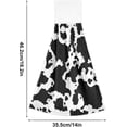 thumbnail image 3 of SKYSONIC Cow Print Hanging Tie Towels 2 Pieces, Absorbent Hand Towels Tea Bar Dish Dry Towels for Kitchen Bathroom Home Decor,14" x18.2", 3 of 7