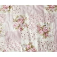 thumbnail image 4 of Chezmoi Collection Rosy 3-Piece Washed Cotton Comforter Set Queen Size, Floral Bedding Set Ivory Green Pink Flower Polka Dot Printed Patchwork Reversible Lightweight Comforter for All Season, 4 of 9