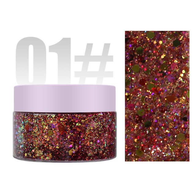 Body Glitter Face Chunky Glitter Eyeshadow Glitter Color Changing Glitter Under Light For Eyes Face Hair Lip & Body Festival Glitter Cosmetic 30Ml,Red Makeup Eye Shadow