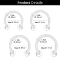 thumbnail image 2 of LAURITAMI 16G 20Pcs Clear Septum Nose Rings Retainers Flexible Acrylic U-Shaped Piercing Hider Body Jewelry, 2 of 2