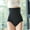 Black, variant on Women Seamless Shaping Thong Panties Belly Control High Waisted Body Shaper Cool Comfort Slimmer Shapewear Underwear