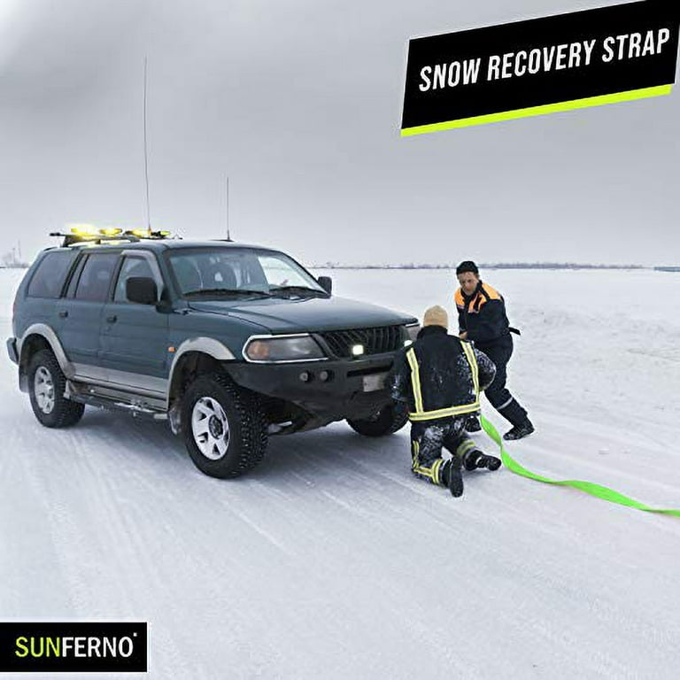 Sunferno Recovery Tow Strap 35000lb - Recover Your Vehicle Stuck