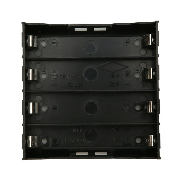 Black Battery Box, Firm Portable Batteries, For Sized Batteries Disposable