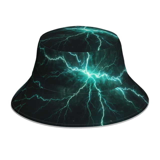 Balery Green Lightning Flash Sombreros para el sol para hombre y mujer, sombrero de pescador con UPF 50+