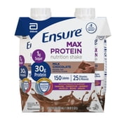 Ensure Max Protein Shake, 30g Protein, Milk Chocolate, 11 fl oz, 4 Pack