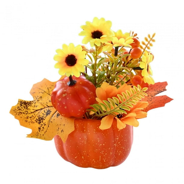 Decors,Thanksgiving Decor Flowers,thanksgiving Table Decorations Centerpieces,dinning Room Dinner Table Party Maple Leaves