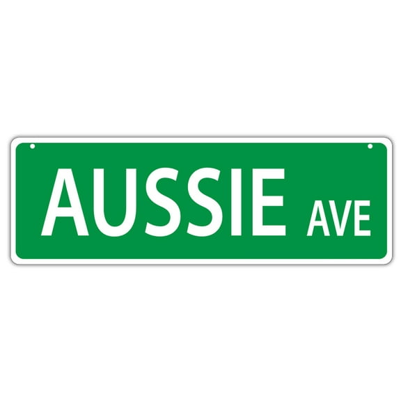 Plastic Street Signs: AUSSIE AVENUE (AUSTRALIAN SHEPHERD) | Dogs, Gifts