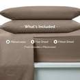 thumbnail image 6 of Martex Easy Living 4-Piece Full Microfiber Sheet Set | Brushed Soft Easy Care | Khaki, 6 of 9