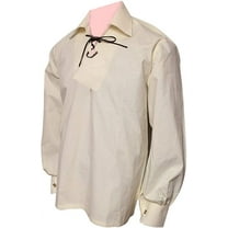 Claymore Ivory Color Highlander Kids Ghillie Shirt, Scottish Ivory Kilt Shirt for Boys, Kids - 6-7 Years