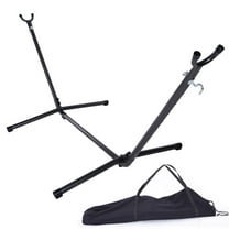 Ktaxon 9 FT Hammock Stand Only Heavy Duty Indoor Outdoor Universal Space Saving Steel with Carrying Case Black