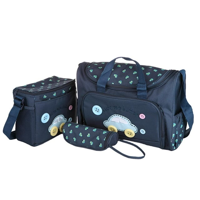 Tachiuwa 4pcs/set Newborn Diaper Bag Changing Baby Multifunctional Bag Tote
