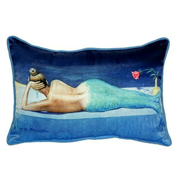 Betsy Drake ZP073 20 x 24 in. Mermaid Extra Large Zippered Pillow