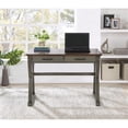 thumbnail image 3 of Pemberly Row Rustic Writing Desk with Drawers in Slate Gray in Engineered Wood, 3 of 9