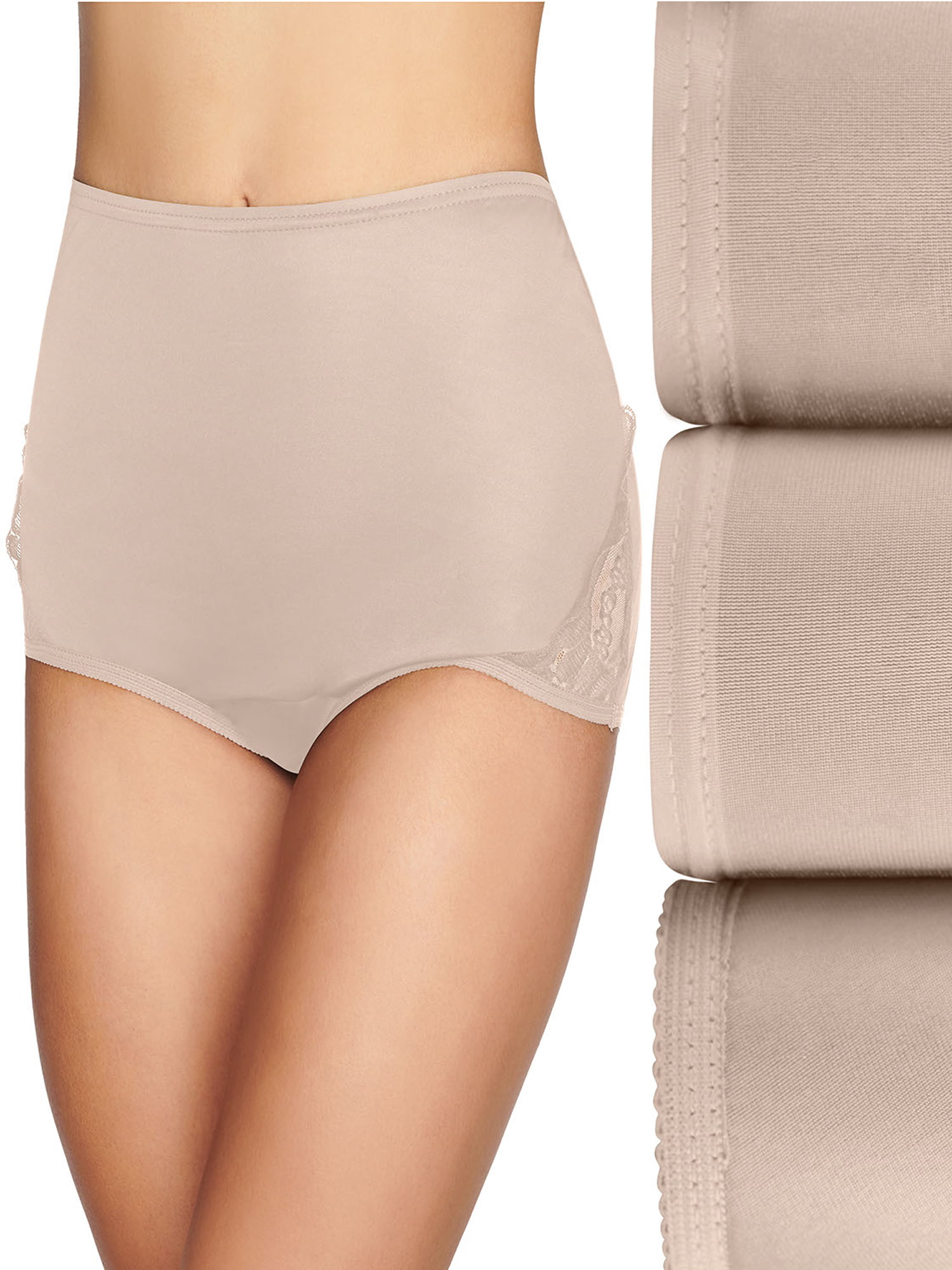 La Senza no seam Seamless soft comfortable Lace Brief Nude Size 16 soft  Free P&P